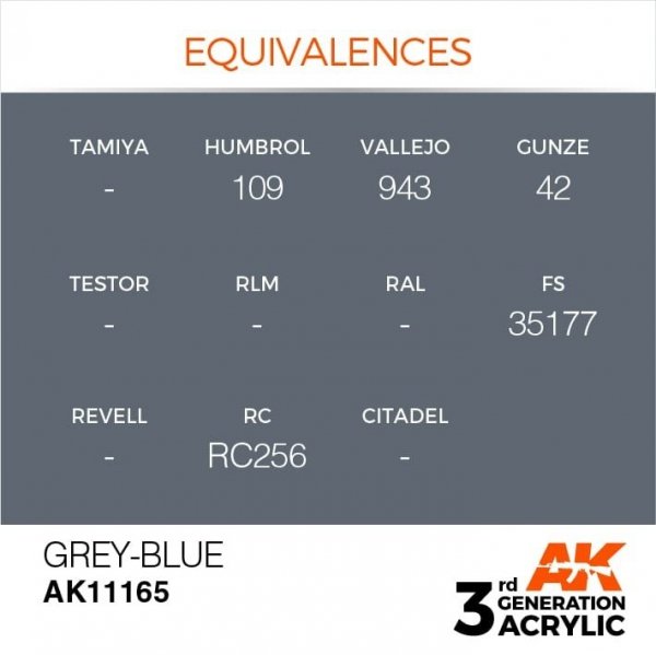 AK Interactive AK11165 GREY-BLUE – STANDARD 17ml
