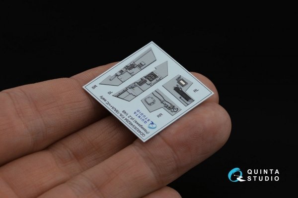 Quinta Studio QD48283 F/A-18A / C early 3D-Printed &amp; coloured Interior on decal paper (Hasegawa) 1/48
