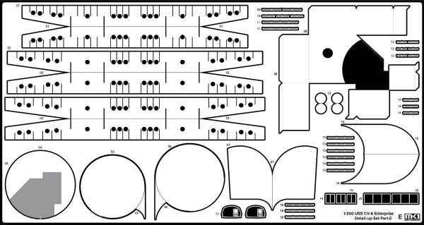 MK1 Design MD-20022 USS CV-6 Enterprise DX with Full Wooden Deck for Trumpeter 1/200