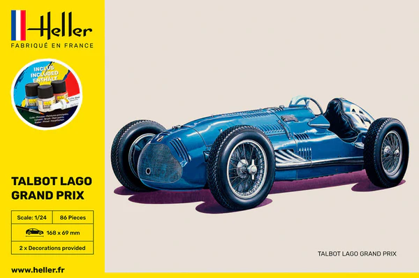 Heller 56721 STARTER KIT Talbot Lago Grand Prix 1/24