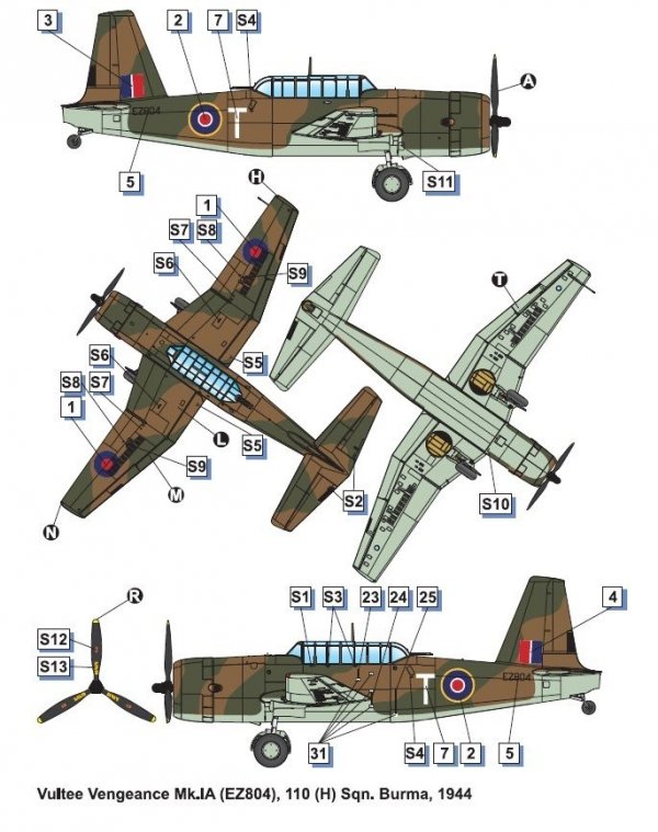 Dora Wings 72038 Vultee A-31 Vengeance 1/72