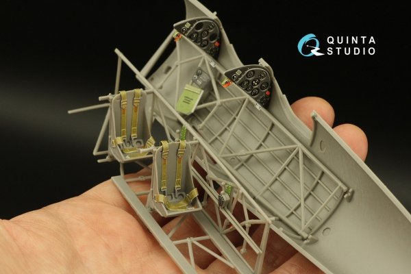 Quinta Studio QD32168 Pt-17 Kaydet 3D-Printed coloured Interior on decal paper (Roden) 1/32