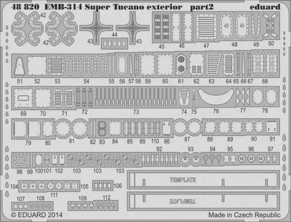 Eduard 48820 EMB-314 Super Tucano exterior HOBBY BOSS 1/48