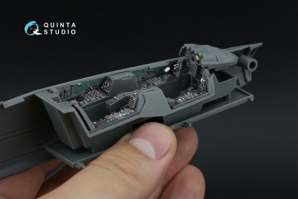 Quinta Studio QD48593 F-14D Super Tomcat 3D-Printed &amp; coloured Interior on decal paper (GWH) 1/48