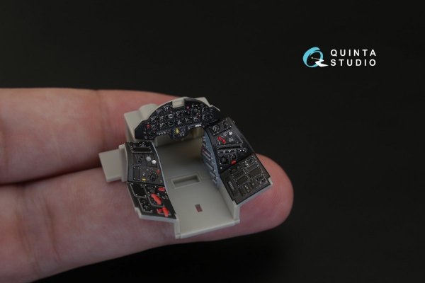 Quinta Studio QD48124 A-1J 3D-Printed &amp; coloured Interior on decal paper (for Tamiya kit) 1/48