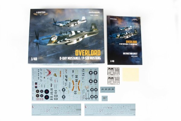 Eduard 11181 OVERLORD: D-DAY MUSTANGS / P-51B MUSTANG DUAL COMBO 1/48