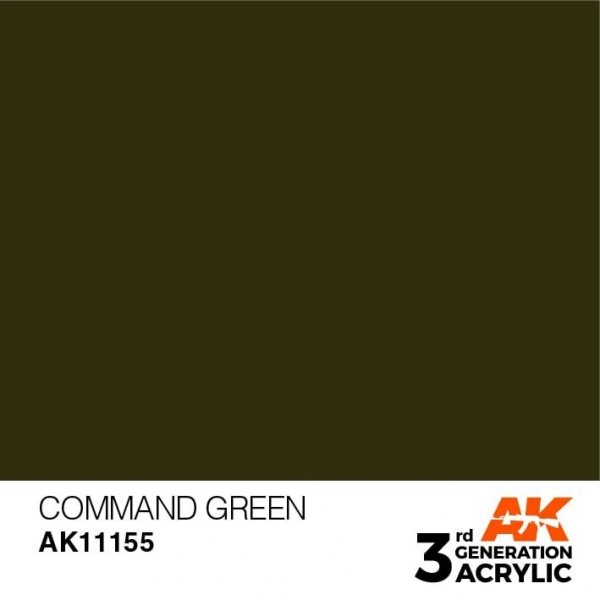 AK Interactive AK11155 COMMAND GREEN – STANDARD 17ml