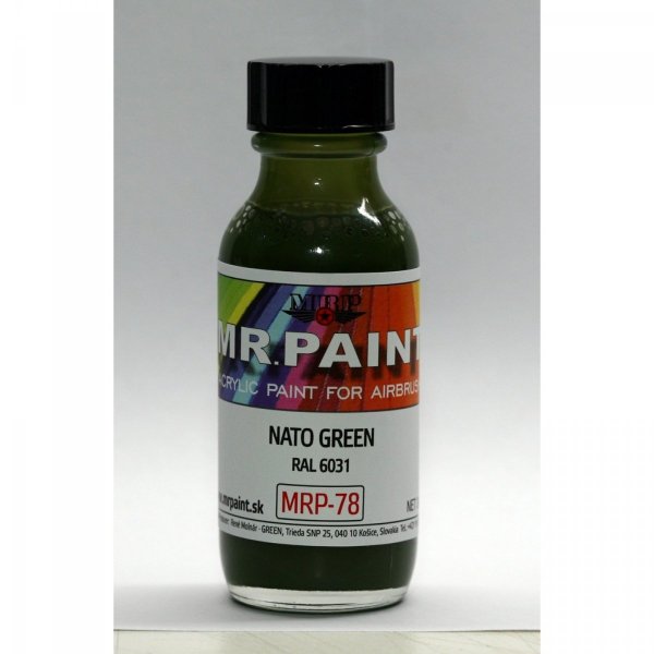 MR. Paint MRP-078 NATO GREEN Modern AFV 30ml