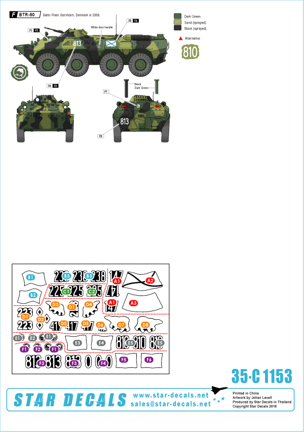 Star Decals 35-C1153 Naval Infantry 5 1/35