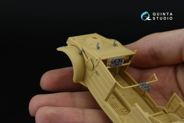 Quinta Studio QD+35141 Kubelwagen Type 82 3D-Printed &amp; coloured Interior on decal paper (Tamiya) (with 3D-printed resin parts) 1/35