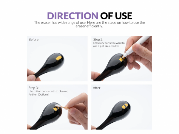 Gaahleri GM-ER Metallic Series Markers Eraser