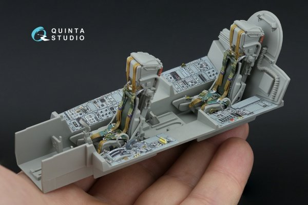 Quinta Studio QD+32228 Tornado Gr.4 3D-Printed &amp; coloured Interior on decal paper (Italeri) (with 3D-printed resin parts) 1/32