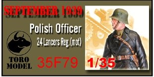 Toro 35F79 Wrzesień 1939 - Oficer 24 pułku ułanów (zmot) Figurka wraz z kalkomanią 1/35