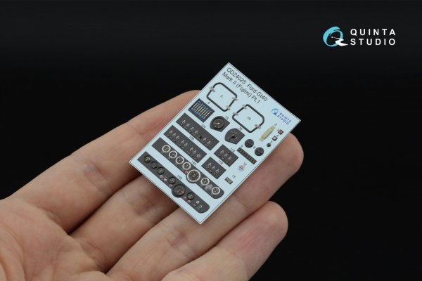 Quinta Studio QDS-24025 Ford GT40 Mark II 3D-Printed &amp; coloured Interior on decal paper (Fujimi) (Small version) 1/24