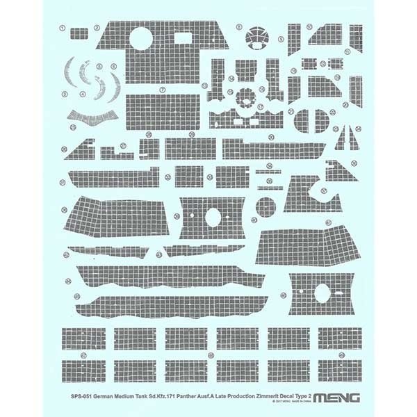 Meng Model SPS-051 Panther Zimmerit B 1/35