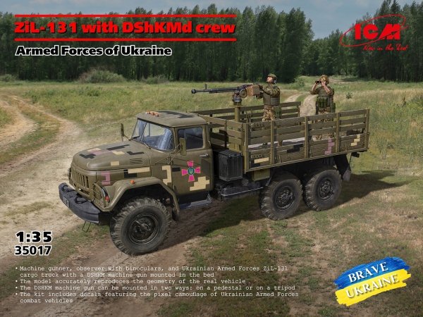 ICM 35017 ZіL-131 with DShKMd crew. Armed Forces of Ukraine 1/35