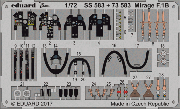 Eduard 73583 Mirage F.1B SPECIAL HOBBY 1/72