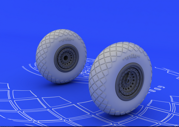 Eduard 672011 B-17G wheels 1/72 (REVELL)