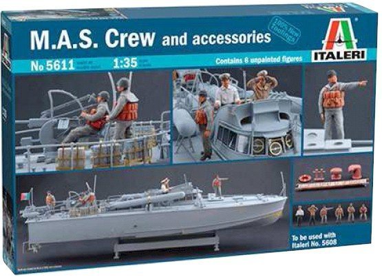 Italeri 5611 M.A.S. Crew and Accessories (1:35)