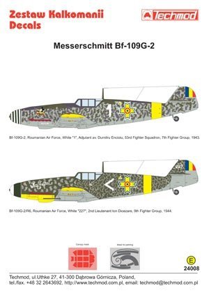 Techmod 24008 - Messerschmitt Bf 109G-2 (1:24)