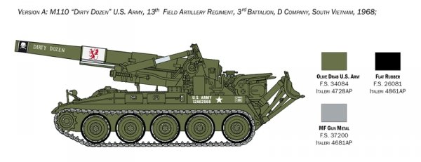 Italeri 6574 M110 Self Propelled Howitzer 1/35