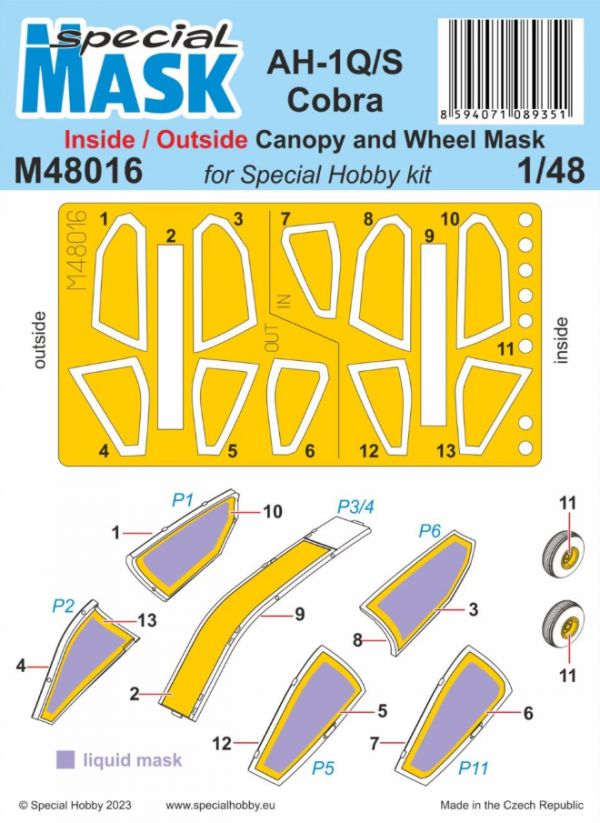 Special Hobby M48016 AH-1Q/S Cobra Inside/Outside 1/48