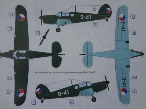 Dora Wings 72003 Percival Proctor Mk.1 Czechoslovakia 1/72