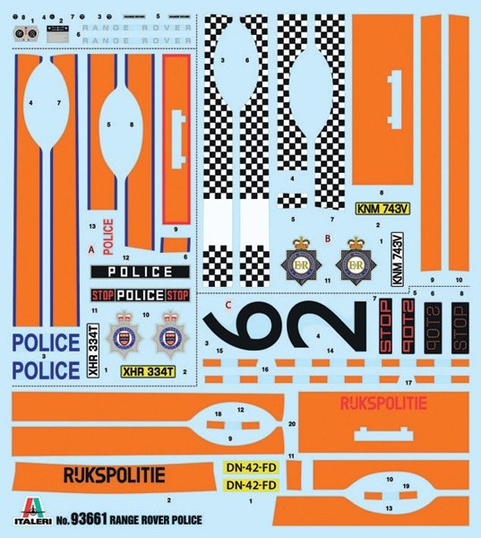 Italeri 93661 Range Rover Police 1/24