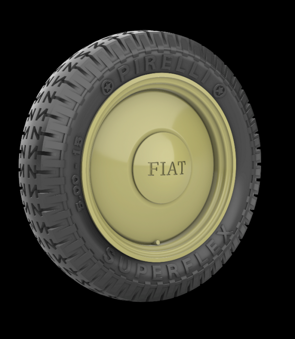 Panzer Art RE35-735 Fiat 508 Road wheels (Crosscountry) 1/35