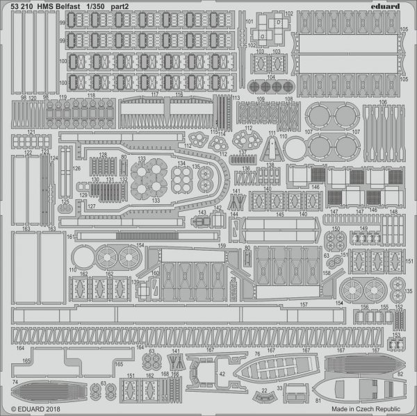 Eduard 53210 HMS Belfast TRUMPETER 1/350