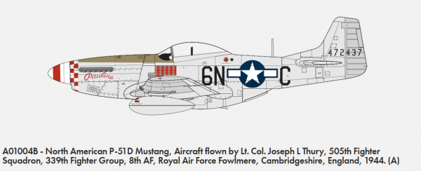 Airfix 01004B North American P-51D Mustang 1/72 