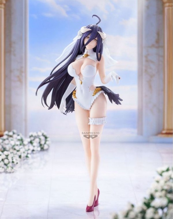 Bandai BP29874 BANPRESTO OVERLORD GLITTER&amp;GLAMOURS - ALBEDO (WEDDING VER.)