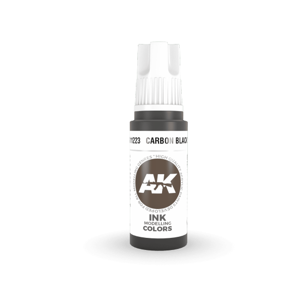 AK Interactive AK11223 CARBON BLACK – INK 17ml