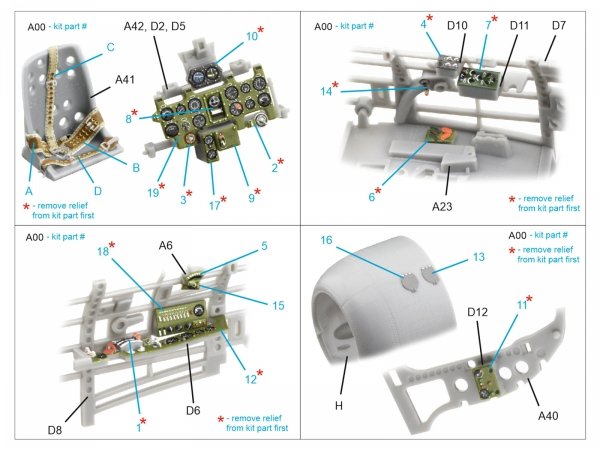 Quinta Studio QD48624 A6M5 Zero, Mitsubishi Prod. 3D-Printed &amp; coloured Interior on decal paper (Fine Molds) 1/48
