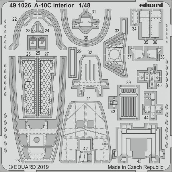 Eduard 491026 A-10C interior 1/48 ITALERI