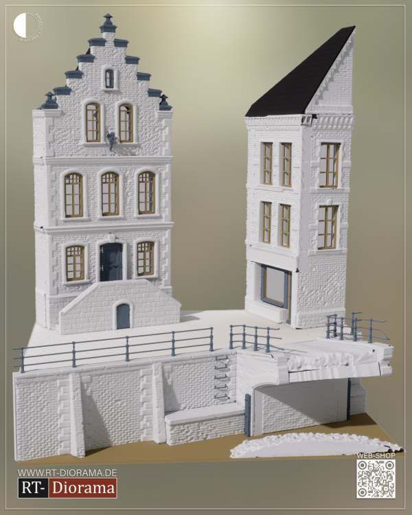RT-Diorama 35056 “Collapsed Bridge” Netherlands - Diorama Base 1/35