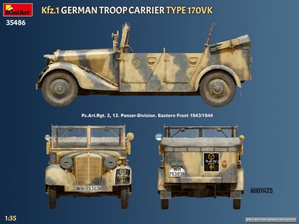 MiniArt 35486 Kfz.1 German Troop Carrier Type 170VK 1/35