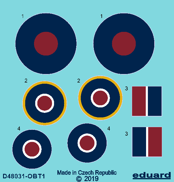 Eduard D48031 Tempest roundels early 1/48 EDUARD