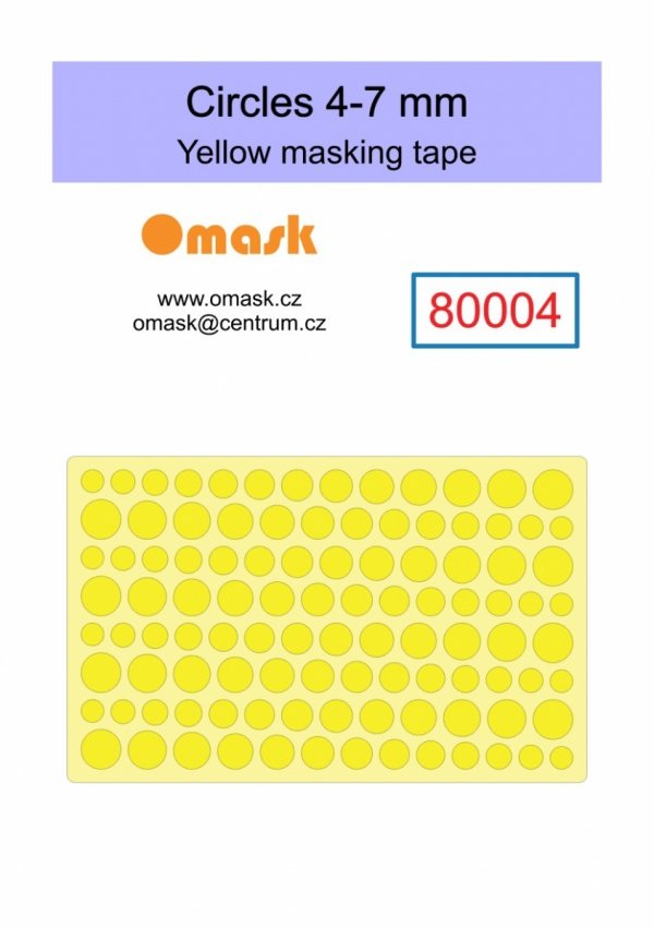 Omask X8002 Universal set 2 - yellow mask (80003, 80004, 80005, 80006, 80009)