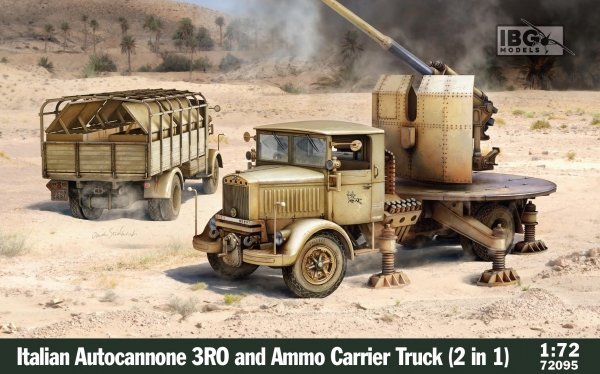 IBG 72095 Italian Autocannonce 3Ro and Ammo Carrier Truck (2 IN 1) 1/72