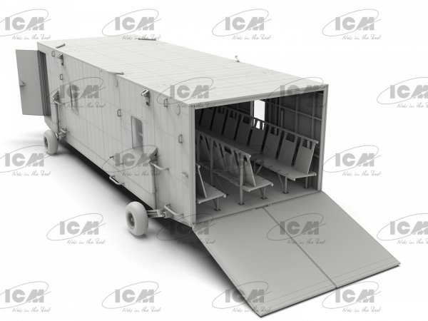 ICM 53201 Universal Military Pod and M8A1 US Landing Mat 1/35