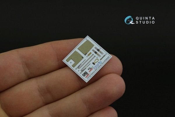 Quinta Studio QD48277 F/A-18А 3D-Printed &amp; coloured Interior on decal paper (HobbyBoss) 1/48