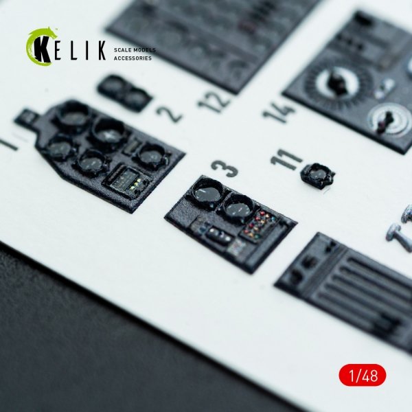 Kelik K48142 Do-217 K/M - interior 3D decals for ICM kit (1/48)