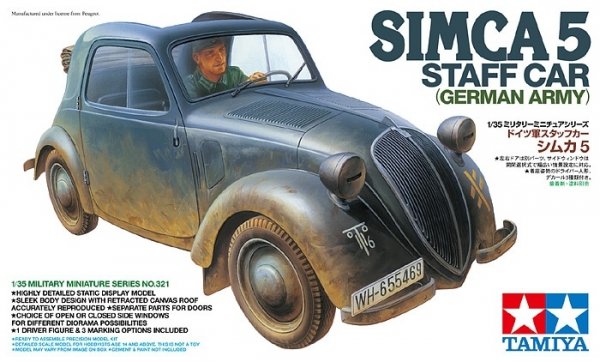 Tamiya 35321 Simca 5 Staff Car (1:35)