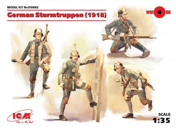 ICM 35692 German Sturmtruppen (1918) 1/35