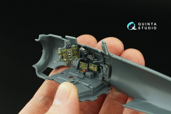 Quinta Studio QD48492 A6M2 Zero Mitsubishi Production 3D-Printed coloured Interior on decal paper (Eduard) 1/48