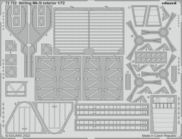 Eduard 72722 Stirling Mk. III exterior ITALERI 1/72