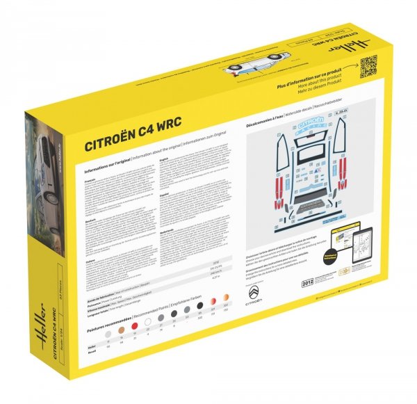 Heller 56756 Starter Kit - Citroen C4 WRC 1/24