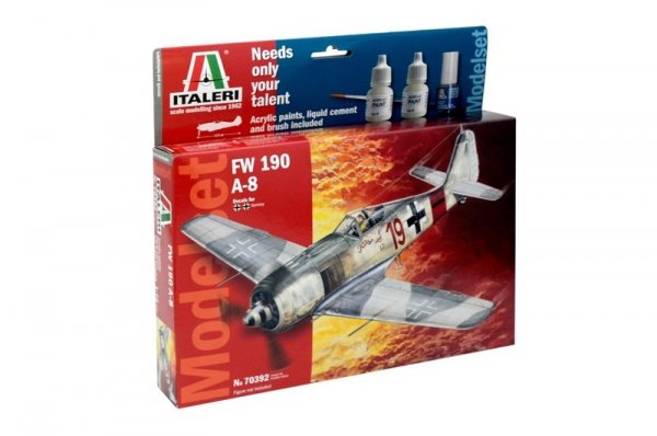 Italeri 70392 FW-190 A-8 zestaw modelarski 1/72