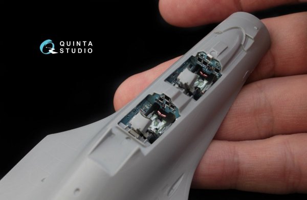Quinta Studio QD72012 Su-30SM 3D-Printed &amp; coloured Interior on decal paper (for Zvezda kit) 1/72